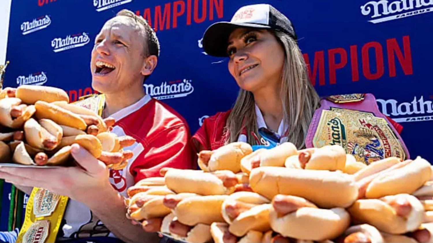 Joey Chestnut remains hot dog eating champ. Here’s how many calories he