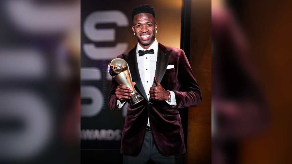 VINICIUS JR WINS THE FIFA THE BEST AWARD AS PLAYER OF THE YEAR 2024